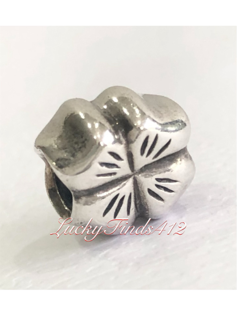 Authentic Pandora Four Leaf Clover Charm Retired